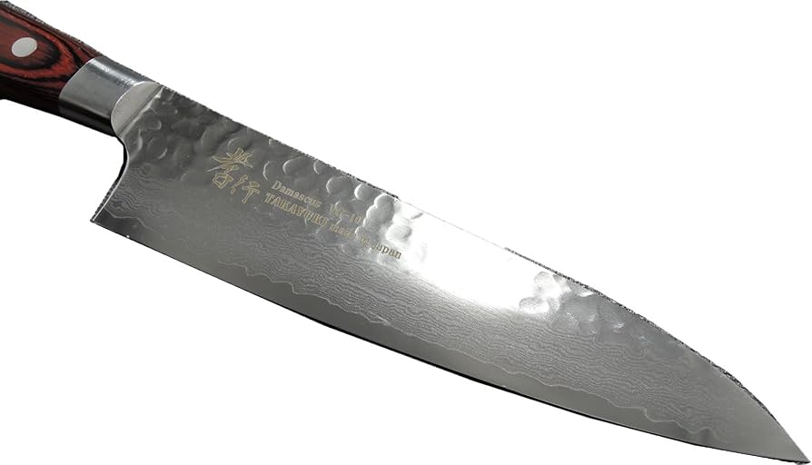 堺 孝行 33層 槌目ダマスカスVG10牛刀 180mm 楽天市場】堺孝行 V金10号ダマスカス33層鎚目 牛刀180 : e刃物